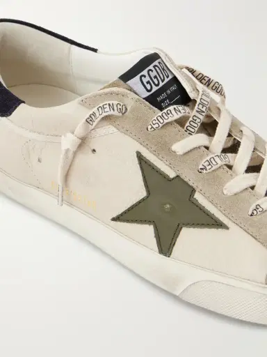 Golden Goose Super-Star Distressed Suede -Trimmed Leather Sneakers - Men | Thumbnail 5 Golden Goose Super-Star Distressed Suede -Trimmed Leather Sneakers - Men | Thumbnail 5