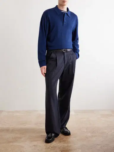 OFFICINE GÉNÉRALE Bay Merino Wool Polo Shirt - Men | Thumbnail 2 OFFICINE GÉNÉRALE Bay Merino Wool Polo Shirt - Men | Thumbnail 2