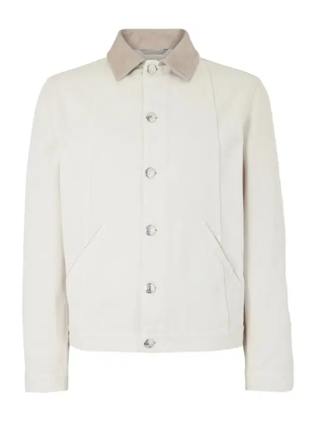 Brunello Cucinelli Leather-Trimmed Denim Jacket - Men