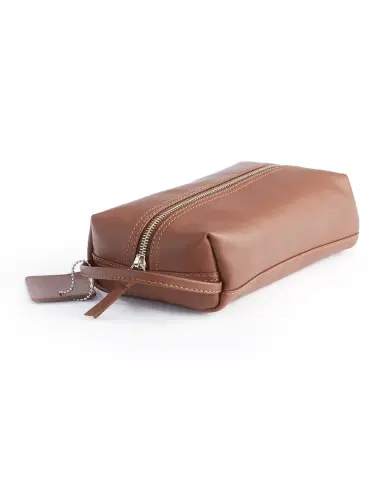 Royce New York Monogrammed Compact Leather Toiletry Bag | Thumbnail 3