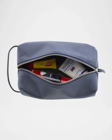 Royce New York Monogrammed Compact Leather Toiletry Bag | Thumbnail 2