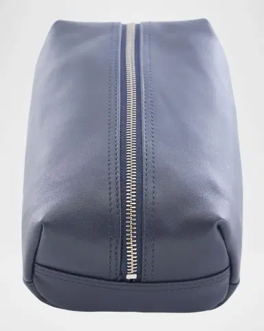 Royce New York Monogrammed Compact Leather Toiletry Bag | Thumbnail 3