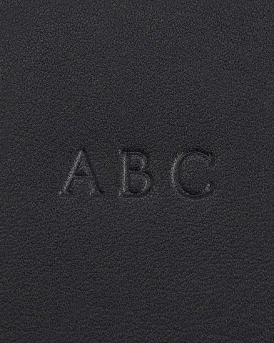 Royce New York Monogrammed Compact Leather Toiletry Bag | Thumbnail 2