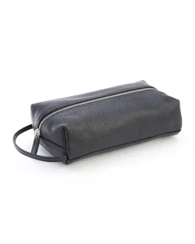 Royce New York Monogrammed Compact Leather Toiletry Bag | Thumbnail 3