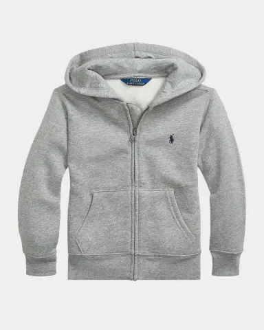 Ralph Lauren Childrenswear Boy's Cotton-Blend-Fleece Hoodie | Thumbnail 4