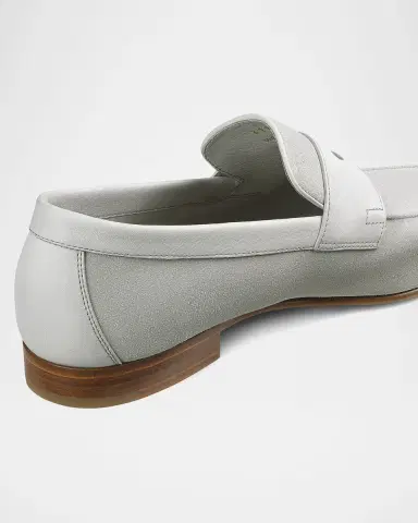John Lobb Men's Soft Suede Penny Loafers | Thumbnail 2 John Lobb Men's Soft Suede Penny Loafers | Thumbnail 2
