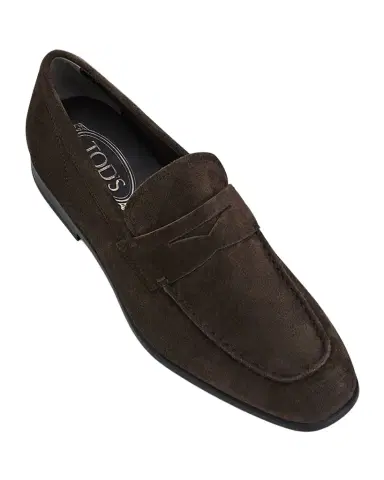 Tod's Men's Moccasino Suede Penny Loafers | Thumbnail 1