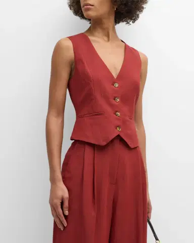 Argent Button-Down Twill Waistcoat | Thumbnail 3 Argent Button-Down Twill Waistcoat | Thumbnail 3