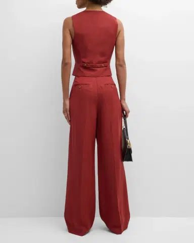 Argent Button-Down Twill Waistcoat | Thumbnail 5 Argent Button-Down Twill Waistcoat | Thumbnail 5