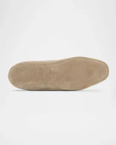 John Lobb Men's Kingston Suede Smoking Loafer Slippers | Thumbnail 3