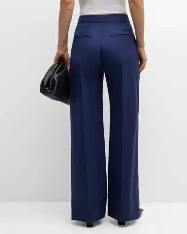 ARGENT Wide-Leg Seasonless Wool Trousers | Thumbnail 2