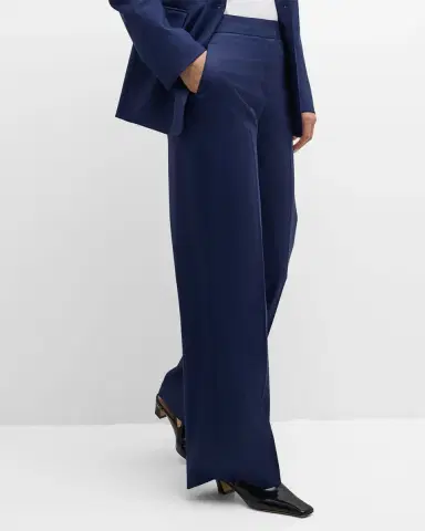 ARGENT Wide-Leg Seasonless Wool Trousers | Thumbnail 6