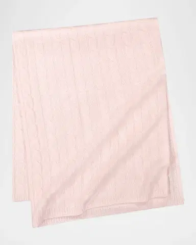 Sofia Cashmere Kid 's Pure Cashmere Cable Baby Blanket | Thumbnail 4 Sofia Cashmere Kid 's Pure Cashmere Cable Baby Blanket | Thumbnail 4