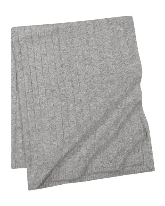 Sofia Cashmere Kid 's Pure Cashmere Cable Baby Blanket