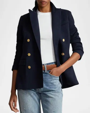 Polo Ralph Lauren Double-Breasted Knit Blazer | Thumbnail 3