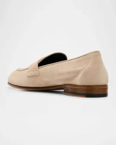 Brioni Men's Suede Penny Loafers | Thumbnail 3