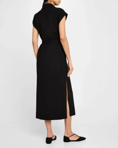 Argent Double-Breasted Stretch Crepe Trench Dress | Thumbnail 2 Argent Double-Breasted Stretch Crepe Trench Dress | Thumbnail 2