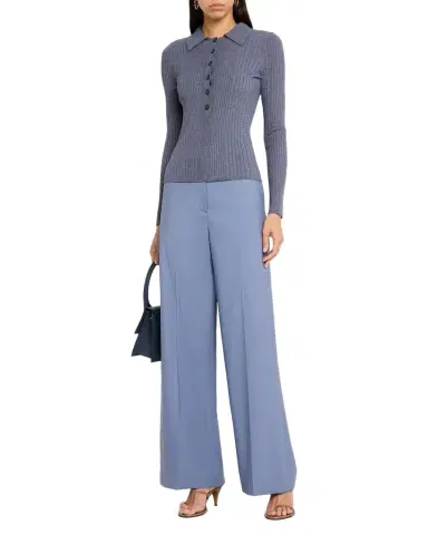 Argent Ribbed Spread-Collar Sweater | Thumbnail 1