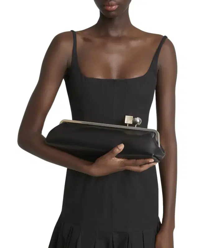 La Pochette Salon Leather Shoulder Bag La Pochette Salon Leather Shoulder Bag