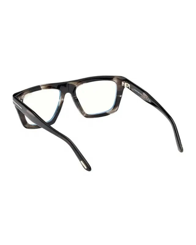 Men's FT6059-BM Acetate Rectangle Blue-Block Optical Frames Men's FT6059-BM Acetate Rectangle Blue-Block Optical Frames