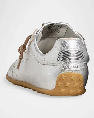 Golden Goose Men's Marathon Speed Metallic Leather Low-Top Sneakers | Thumbnail 2 Golden Goose Men's Marathon Speed Metallic Leather Low-Top Sneakers | Thumbnail 2