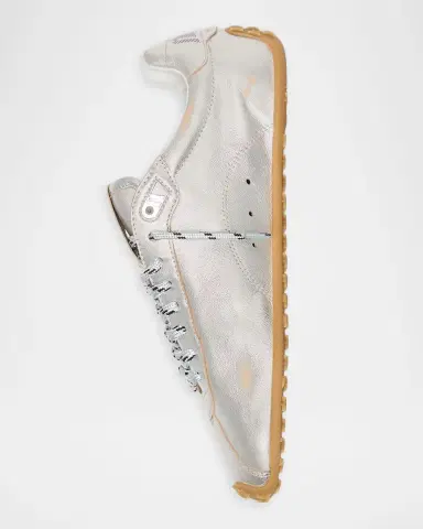 Golden Goose Men's Marathon Speed Metallic Leather Low-Top Sneakers | Thumbnail 7 Golden Goose Men's Marathon Speed Metallic Leather Low-Top Sneakers | Thumbnail 7