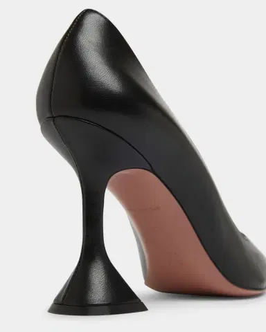 Amina Muaddi Ami Pointed Leather Pumps | Thumbnail 4 Amina Muaddi Ami Pointed Leather Pumps | Thumbnail 4