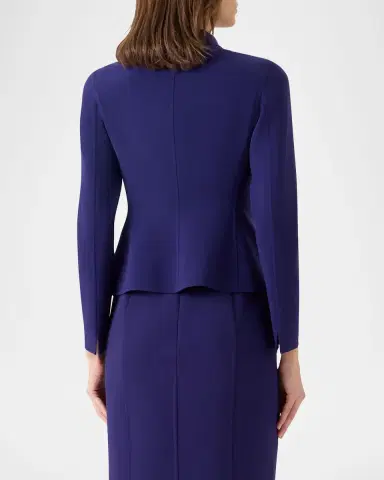 Akris Hamer Bi-Stretch Wool Double-Face Short Jacket | Thumbnail 2 Akris Hamer Bi-Stretch Wool Double-Face Short Jacket | Thumbnail 2