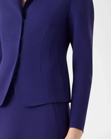 Akris Hamer Bi-Stretch Wool Double-Face Short Jacket | Thumbnail 4 Akris Hamer Bi-Stretch Wool Double-Face Short Jacket | Thumbnail 4