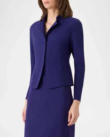 Akris Hamer Bi-Stretch Wool Double-Face Short Jacket | Thumbnail 5 Akris Hamer Bi-Stretch Wool Double-Face Short Jacket | Thumbnail 5
