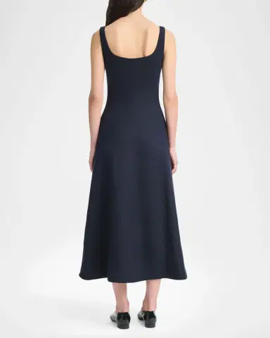 Altuzarra Orrie Sleeveless Linen-Blend Tea-Length Dress | Thumbnail 2 Altuzarra Orrie Sleeveless Linen-Blend Tea-Length Dress | Thumbnail 2