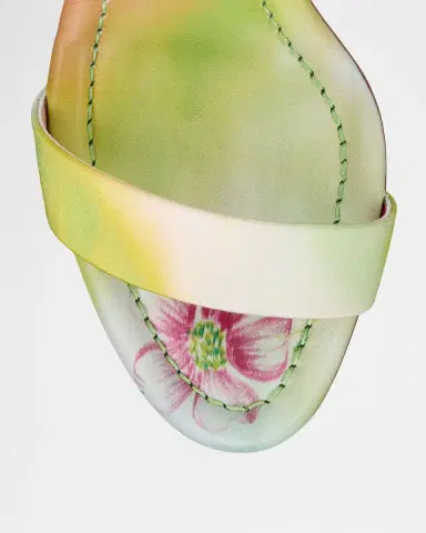 Christian Louboutin 85mm Jane Tie-Dye Satin Sandals | Thumbnail 3