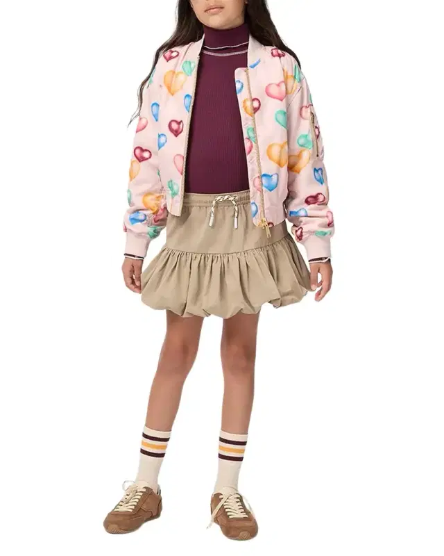 Molo Girl 's Britta Bubble Mini Skirt, Size 3-6