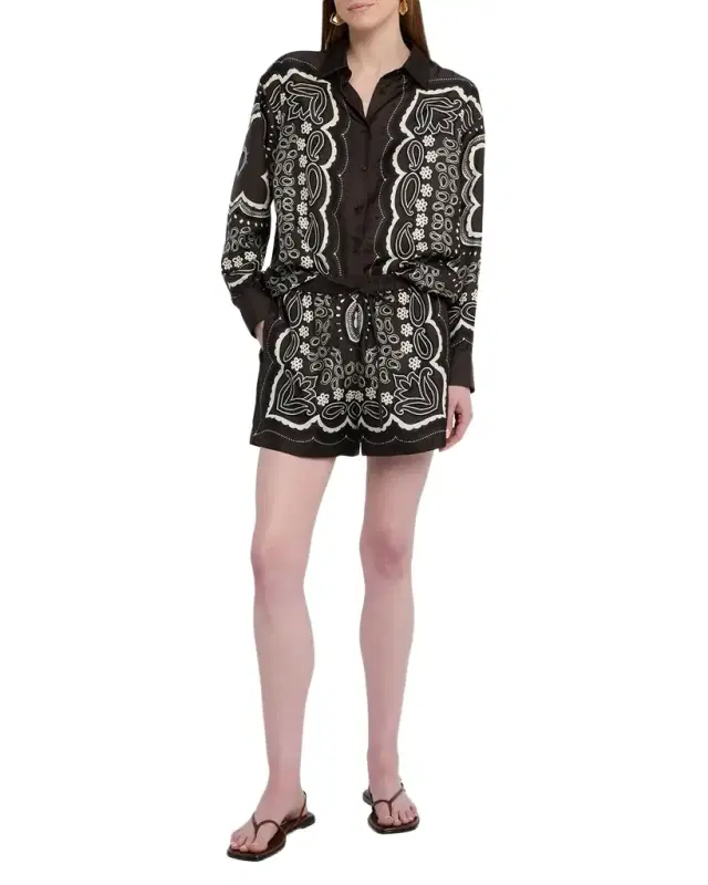 Nili Lotan Alfie Silk Shirt