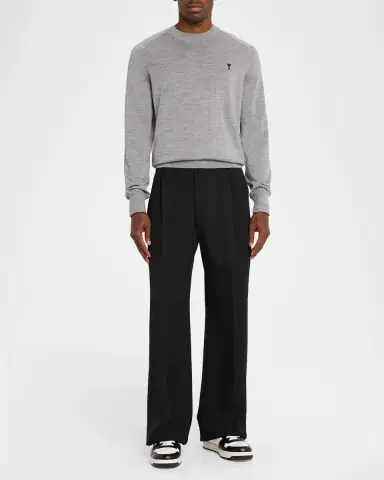 Ami Paris Men's Wool Ami de Coeur Crewneck Sweater | Thumbnail 2