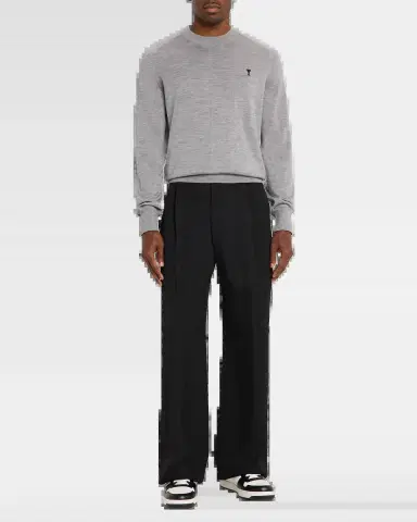 Ami Paris Men's Wool Ami de Coeur Crewneck Sweater | Thumbnail 6