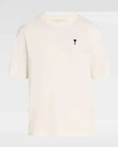 Ami Paris Men's Ami de Coeur Boxy Fit Cotton Crewneck T-Shirt | Thumbnail 5 Ami Paris Men's Ami de Coeur Boxy Fit Cotton Crewneck T-Shirt | Thumbnail 5