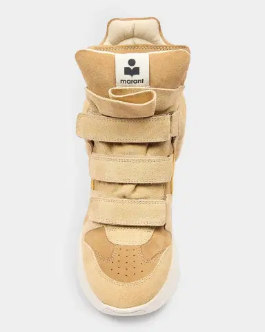 Isabel Marant Balskee Mixed Leather High-Top Sneakers | Thumbnail 3