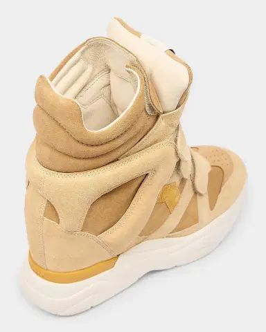 Isabel Marant Balskee Mixed Leather High-Top Sneakers | Thumbnail 5