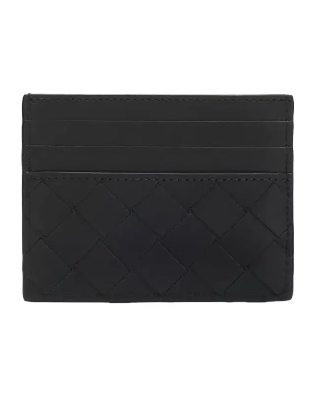 Bottega Veneta Men 's Intrecciato Leather Card Holder