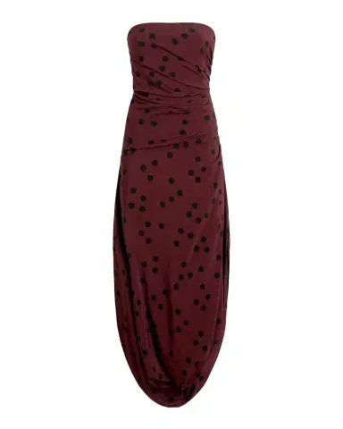 Proenza Schouler Nayara Printed Dot Stetch Viscose Dress | Thumbnail 1 Proenza Schouler Nayara Printed Dot Stetch Viscose Dress | Thumbnail 1