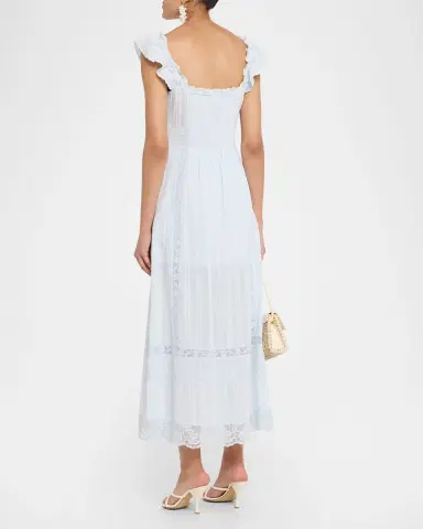 LoveShackFancy Kailette Button-Front Maxi Dress | Thumbnail 2