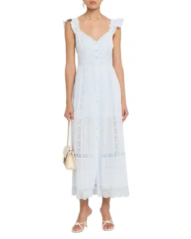 LoveShackFancy Kailette Button-Front Maxi Dress | Thumbnail 1