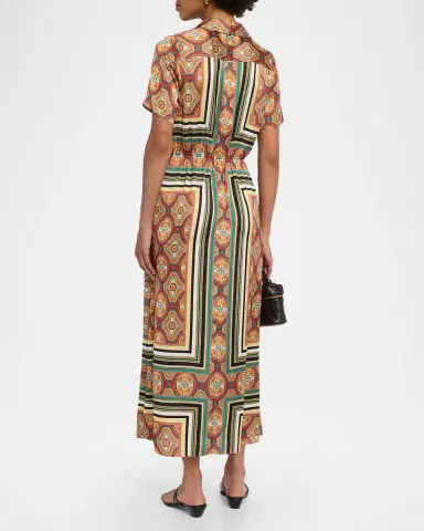 Misa Los Angeles Emil Belted Midi Shirtdress | Thumbnail 2