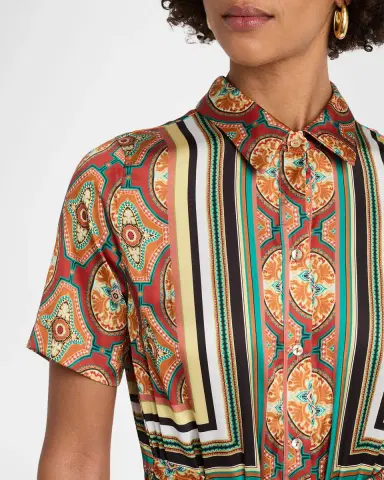 Misa Los Angeles Emil Belted Midi Shirtdress | Thumbnail 4