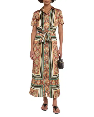 Misa Los Angeles Emil Belted Midi Shirtdress | Thumbnail 1