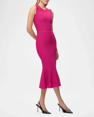 Hervé Léger The Alice Ribbed Midi Dress | Thumbnail 3