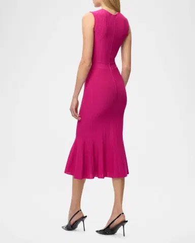 Hervé Léger The Alice Ribbed Midi Dress | Thumbnail 5