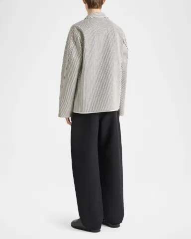 Givenchy Men's Couture Seam Stripe Denim Jacket | Thumbnail 2