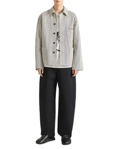 Givenchy Men's Couture Seam Stripe Denim Jacket | Thumbnail 1